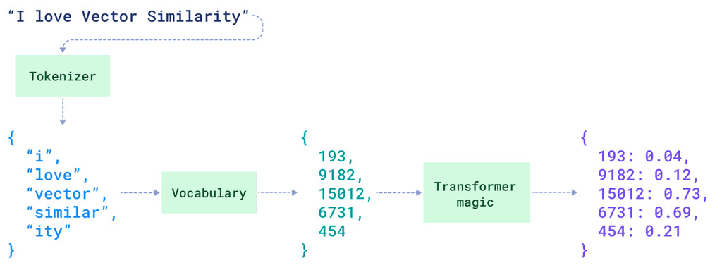 Sparse vector representation