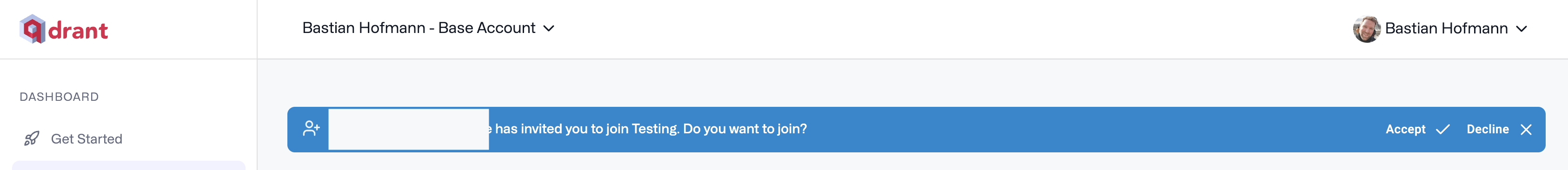 Accepting invitation