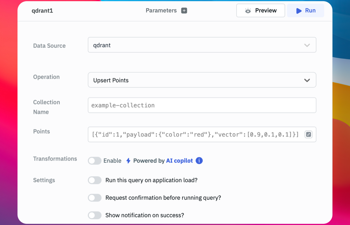 Qdrant Upsert Points